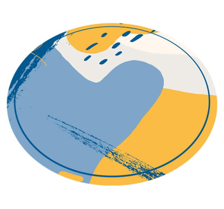 乙烯基地毯 石头效果 圆形艺术 - TenStickers