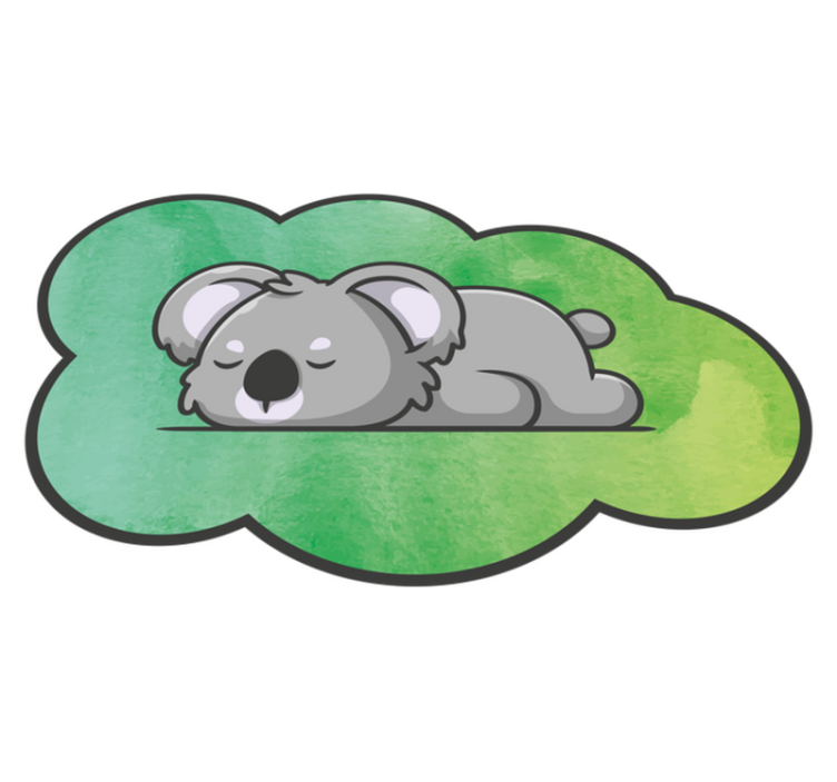乙烯基地毯托儿所 沉睡的考拉 - TenStickers