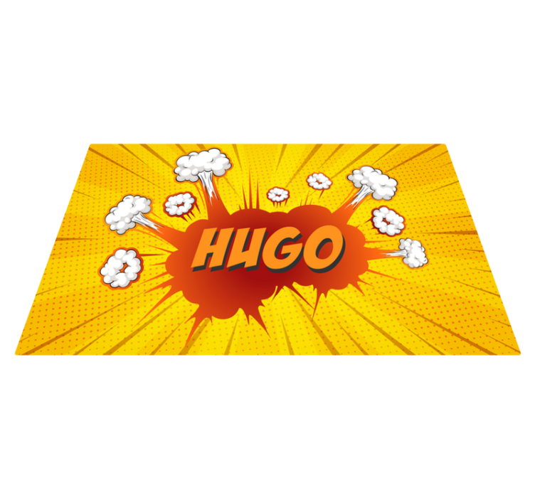 乙烯基地毯名称 漫画爆炸与名称 - TenStickers