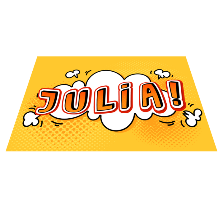 乙烯基地毯涂鸦名字云设计 - TenStickers