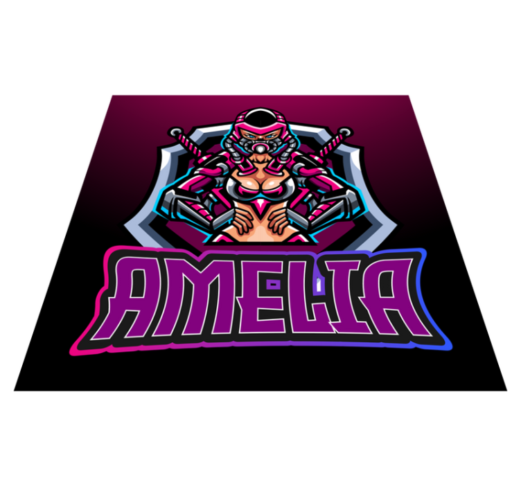 乙烯基地毯游戏女英雄命名版 - TenStickers