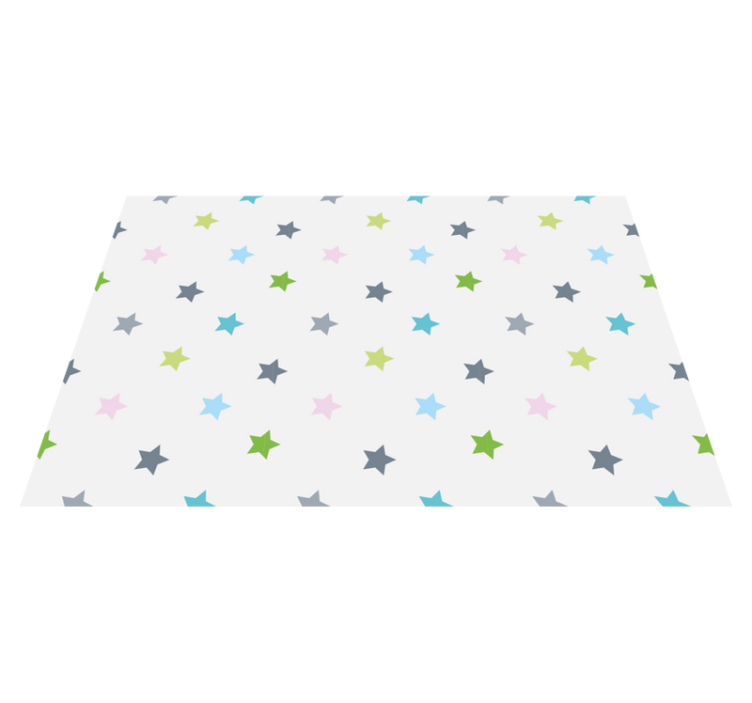 乙烯基地毯星星简约色彩 - TenStickers
