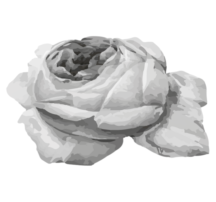 乙烯基花草地毯玫瑰盛开 - TenStickers