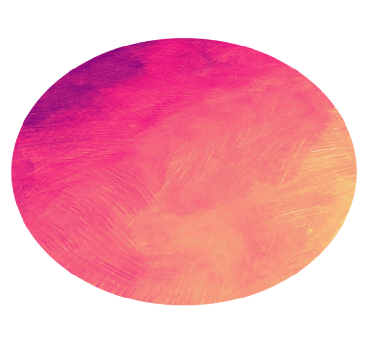 卧室乙烯基地毯渐变圆形艺术 - TenStickers