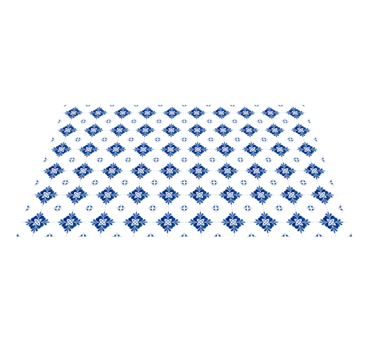 乙烯基地毯陶瓷花卉图案 - TenStickers