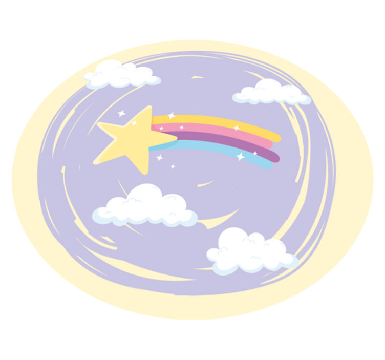 乙烯基地毯 儿童 夜空魔法 - TenStickers