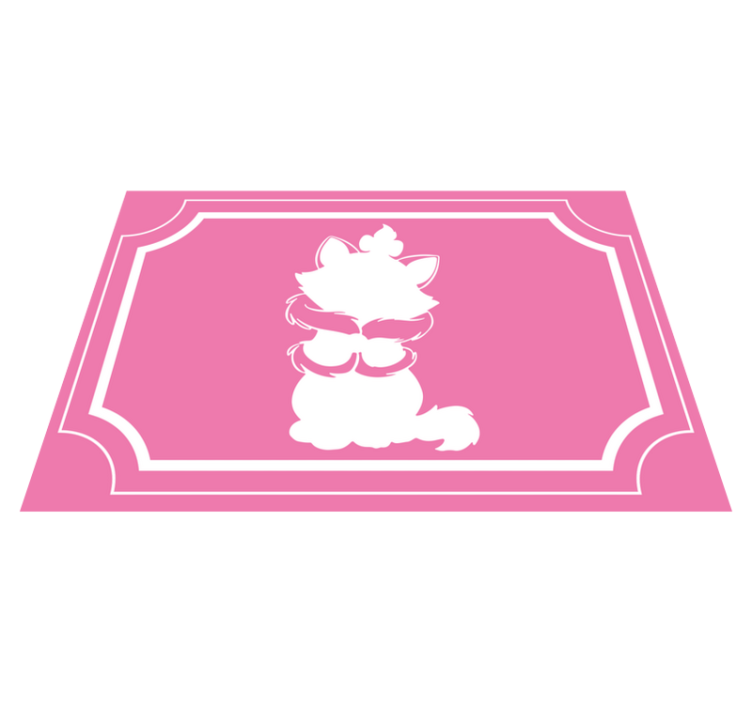 乙烯基地毯可爱猫咪剪影 - TenStickers