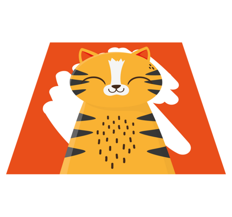 乙烯基地毯托儿所快乐老虎设计 - TenStickers