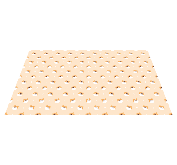 乙烯基地毯动物可爱狗狗脸庞 - TenStickers