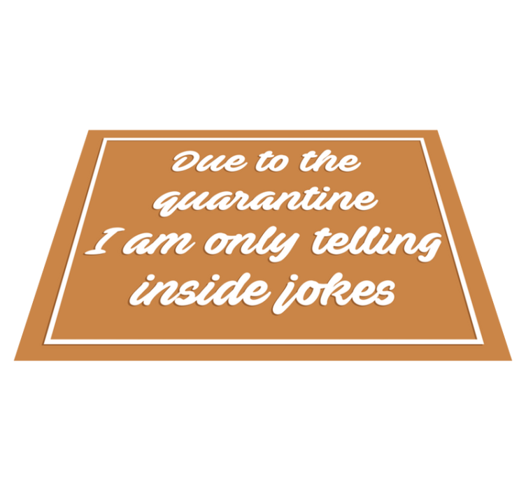 乙烯基地毯与幽默隔离信息 - TenStickers