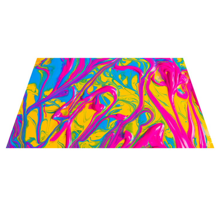 乙烯基地毯呈现生动漩涡图案 - TenStickers