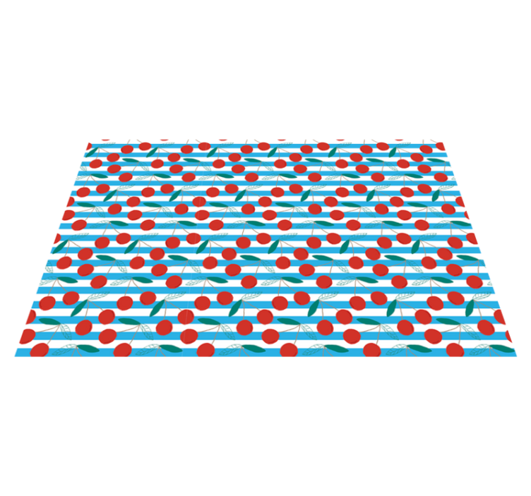 乙烯基厨房地毯樱花展示 - TenStickers