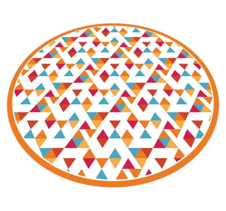 菱形艺术几何垫 - TenStickers