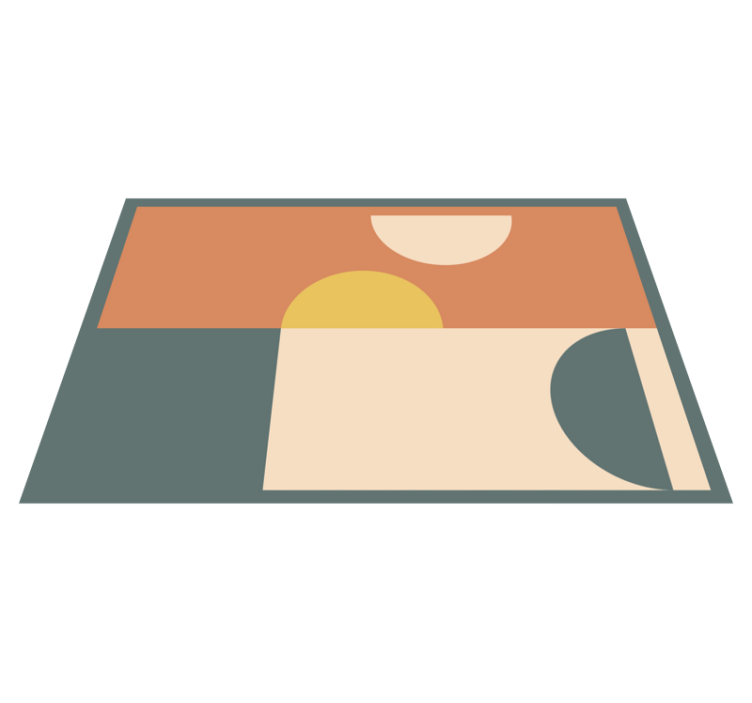 乙烯基地毯 圆形与矩形设计 - TenStickers