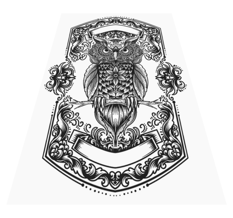 乙烯基地毯 精致猫头鹰图案 - TenStickers