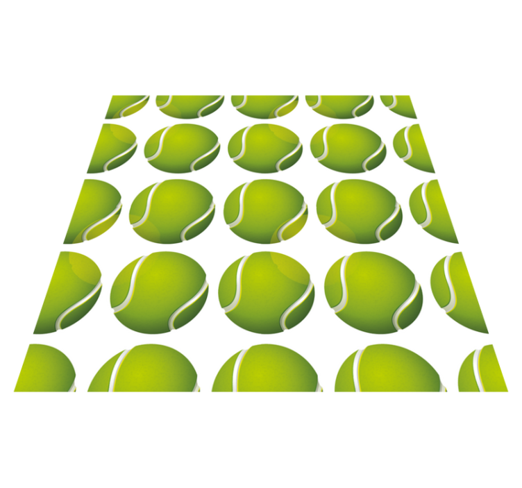 乙烯基地毯游戏网球球图案 - TenStickers