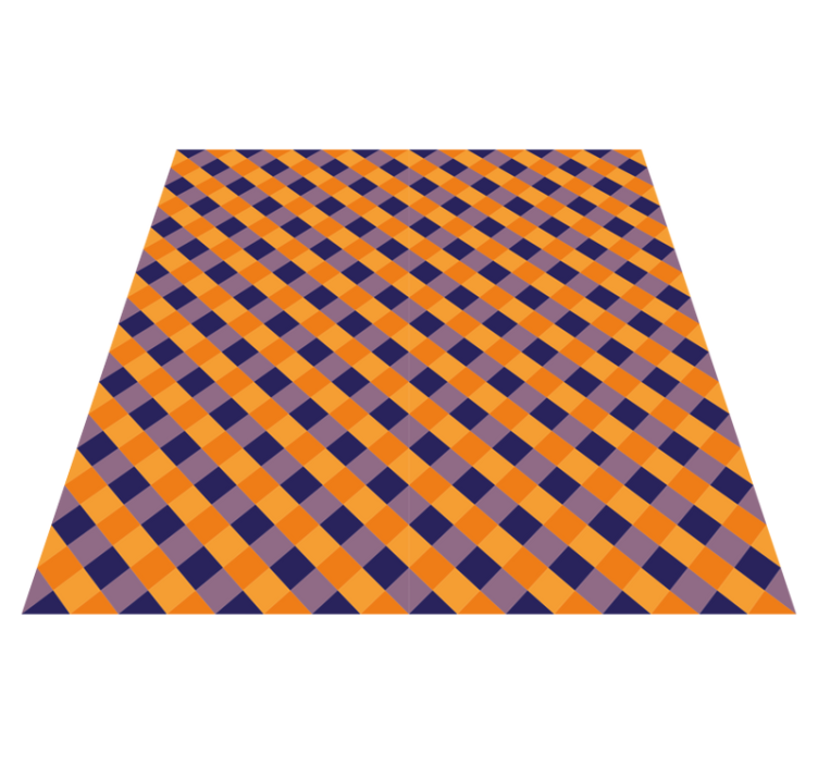 乙烯基地毯条纹 对角色块 - TenStickers