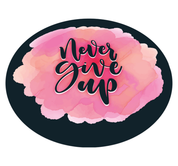 乙烯基地毯与短语 坚持不懈 - TenStickers