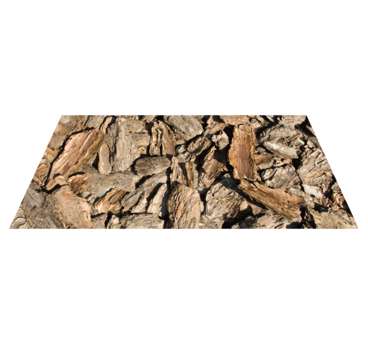 乙烯基地毯木纹自然树皮设计 - TenStickers