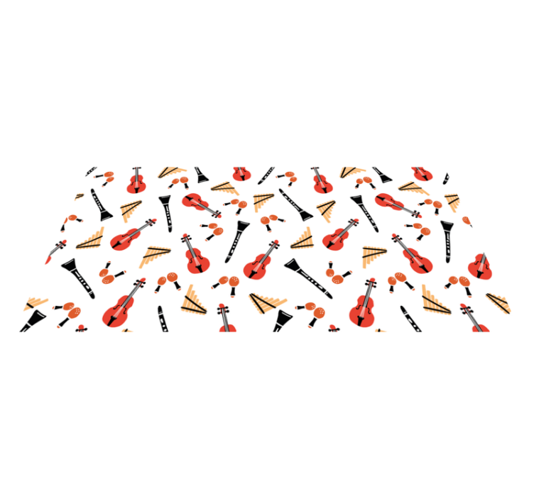 乙烯基地毯乐器图案设计 - TenStickers