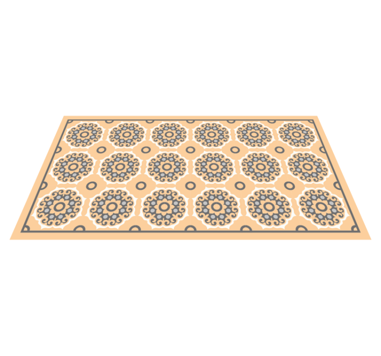 乙烯基地毯几何曼荼罗图案 - TenStickers