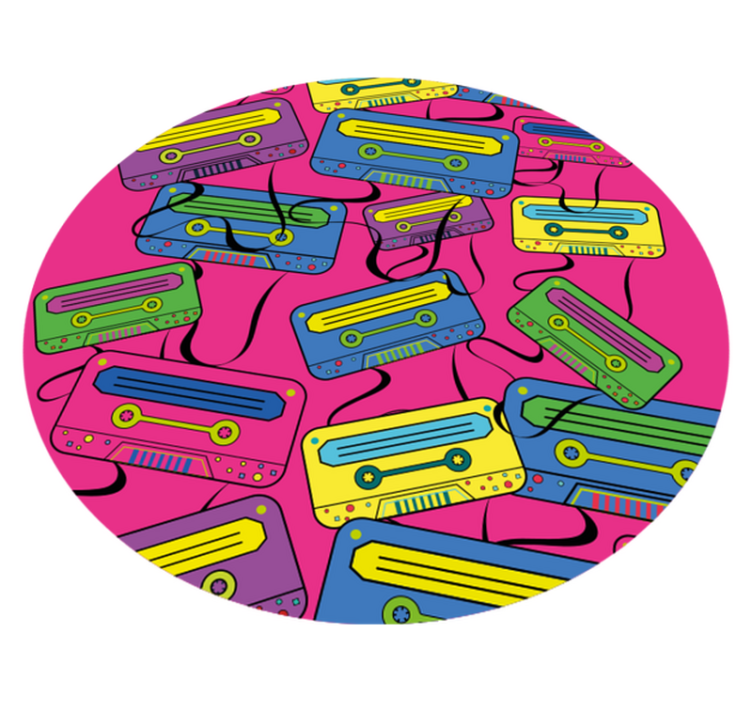 乙烯基地毯生动的磁带设计 - TenStickers