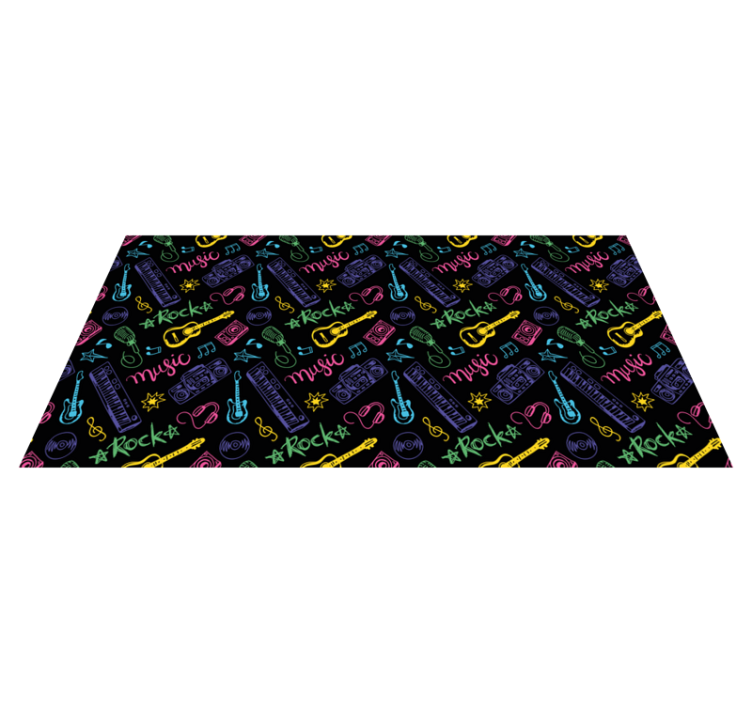 乙烯基地毯 摇滚乐模式 - TenStickers