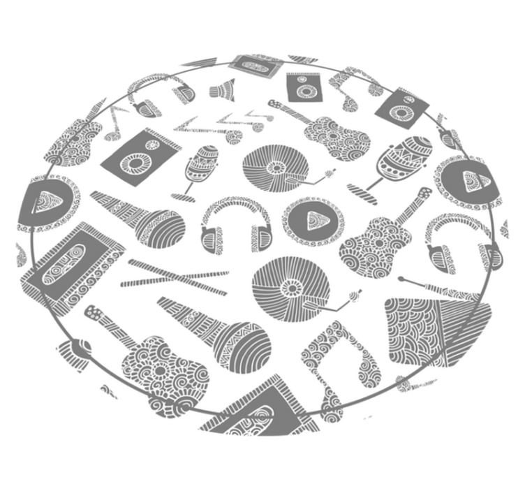 乙烯基地毯 乐器模式 - TenStickers