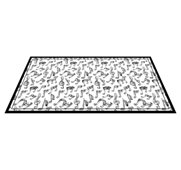 乙烯基地毯 音符设计 - TenStickers