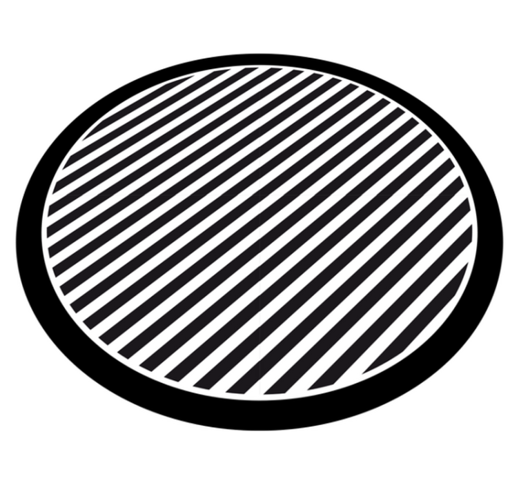 乙烯基地毯条纹单色条纹 - TenStickers