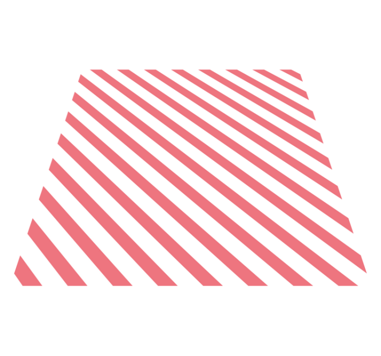 乙烯基地毯条纹粉白色图案 - TenStickers