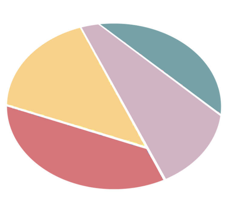 圆形乙烯基地毯色彩斑斓的几何分割 - TenStickers