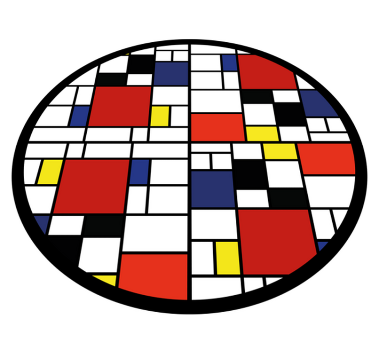 乙烯基地毯色块布局设计 - TenStickers