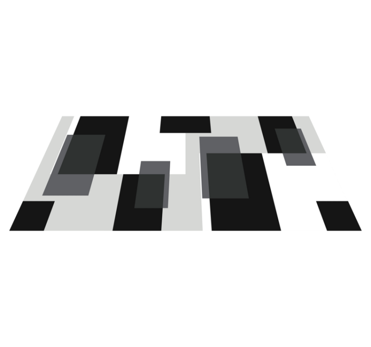 极简主义单色抽象方块 - TenStickers