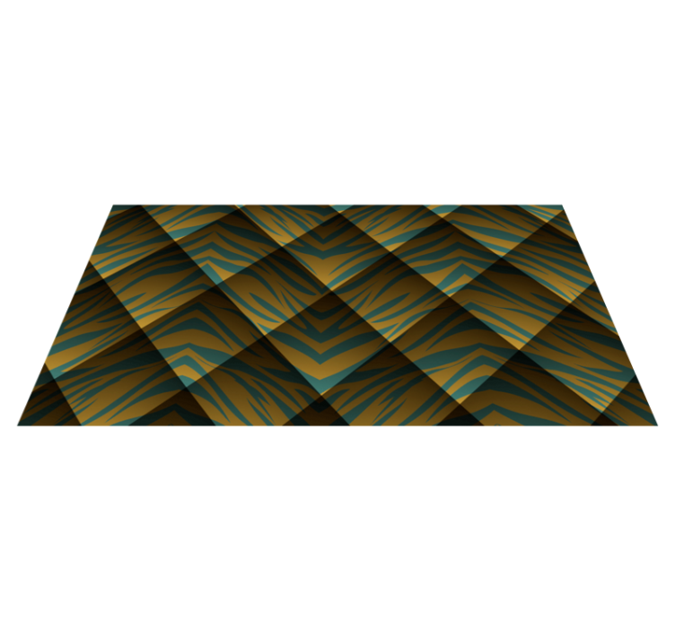 乙烯基地毯动物印花 虎纹概念 - TenStickers