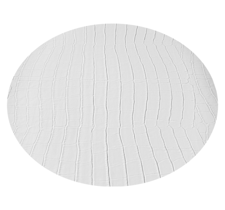 乙烯基地毯动物 白色鳄鱼图案 - TenStickers