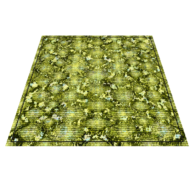 天然乙烯基地毯 质感丰富的绿色植物 - TenStickers