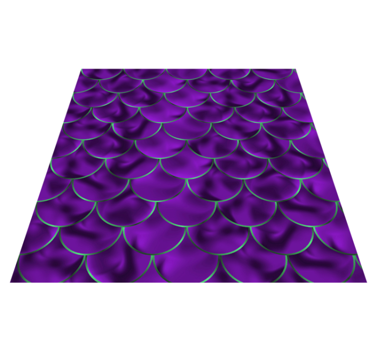 乙烯基地毯动物印花美人鱼鳞片图案 - TenStickers