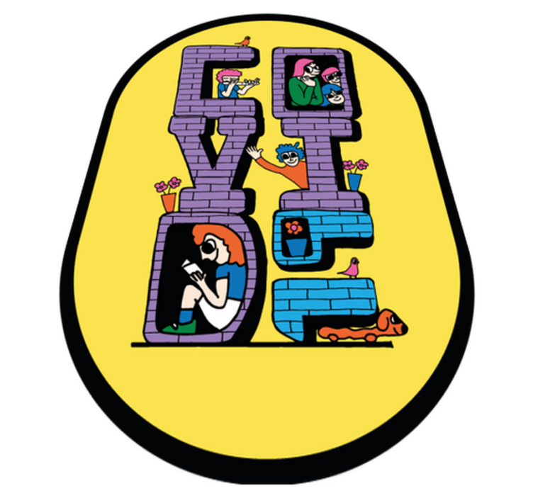 乙烯基地毯适合居家防疫角色使用 - TenStickers