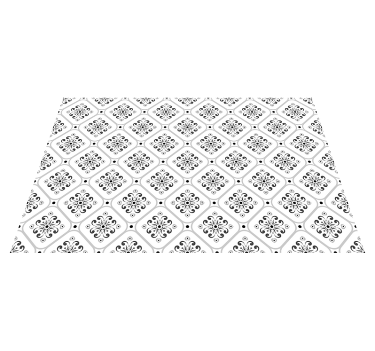 经典灰色马赛克图案瓷砖地毯 - TenStickers