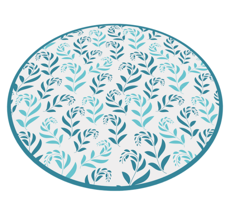 乙烯基花草地毯灵感源自植物叶子 - TenStickers