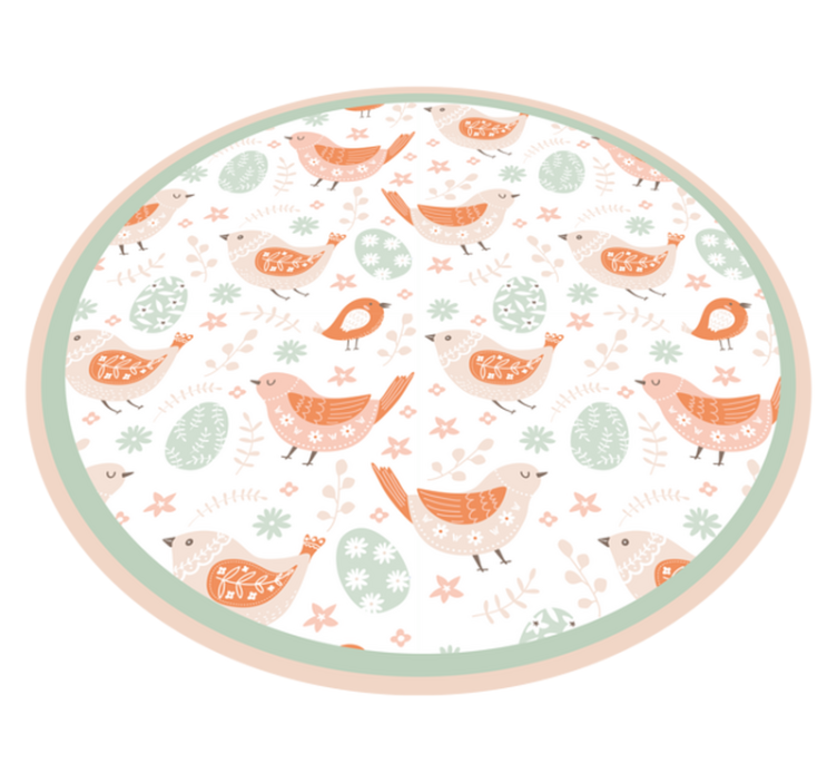 天然乙烯基地毯带来愉悦的鸟类图案 - TenStickers