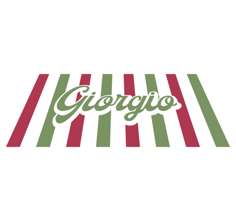 乙烯基地毯名称意大利国旗款式 - TenStickers