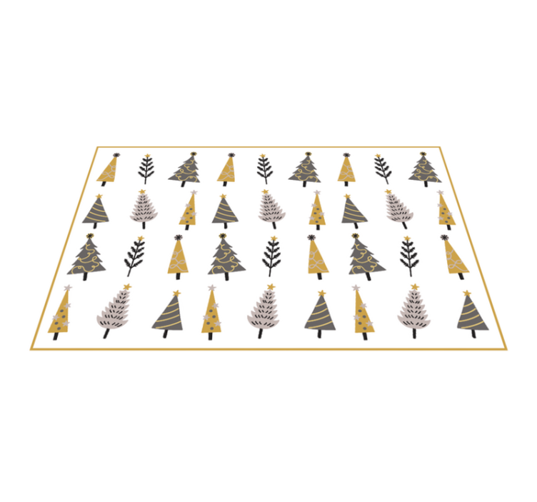 乙烯基地毯圣诞奇趣树纹理 - TenStickers