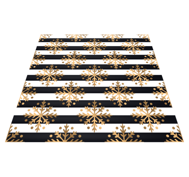 乙烯基地毯圣诞优雅雪花图案 - TenStickers