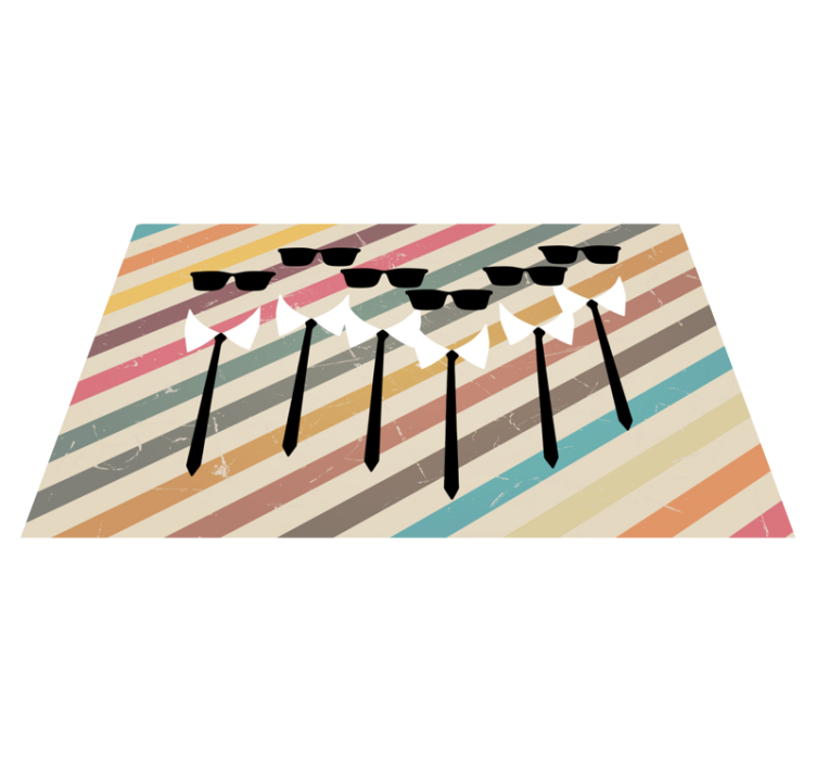 乙烯基地毯条纹优雅团体服装 - TenStickers