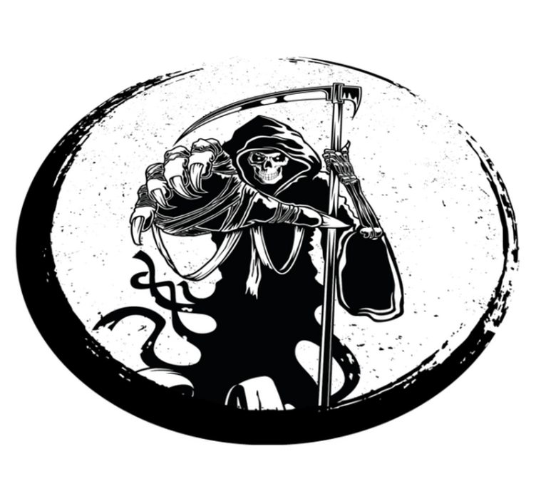 乙烯基地毯万圣节死神图案 - TenStickers