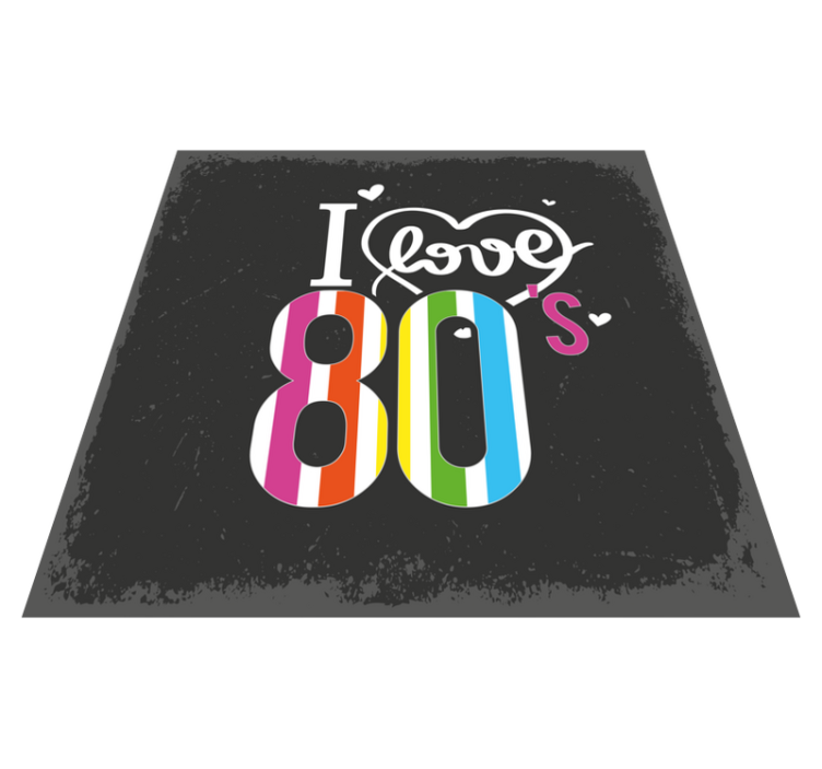 乙烯基地毯镶嵌复古80年代情怀 - TenStickers