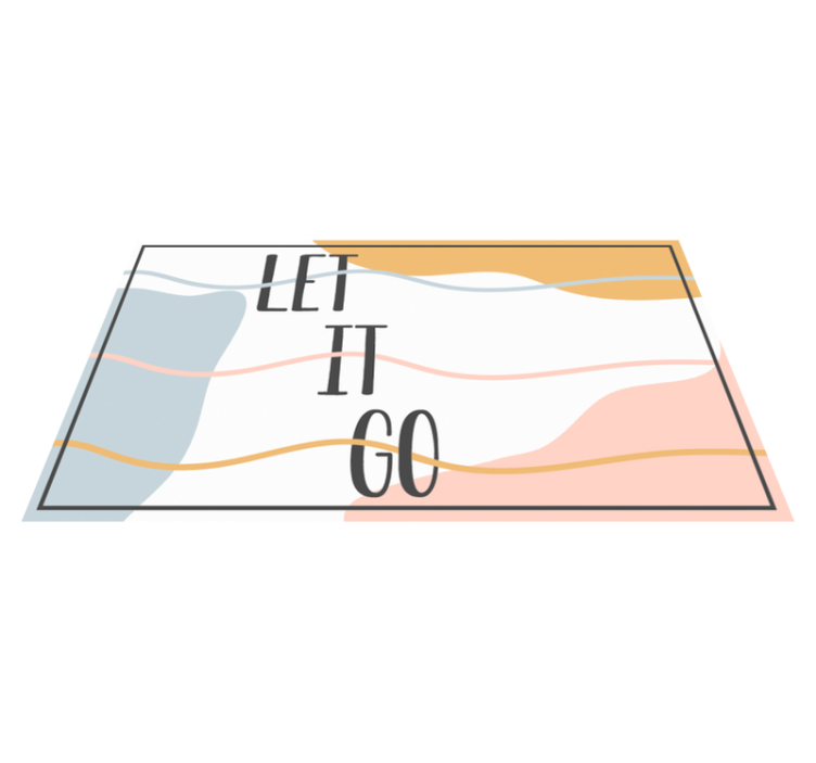 乙烯基地毯与短语放下它 - TenStickers