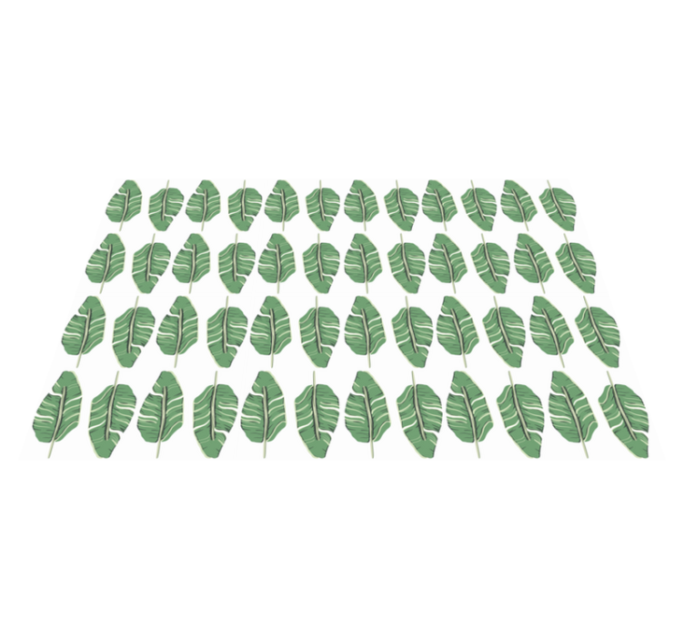 天然乙烯基地毯奢华叶子图案 - TenStickers